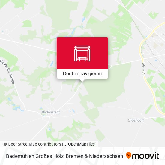 Bademühlen Großes Holz Karte
