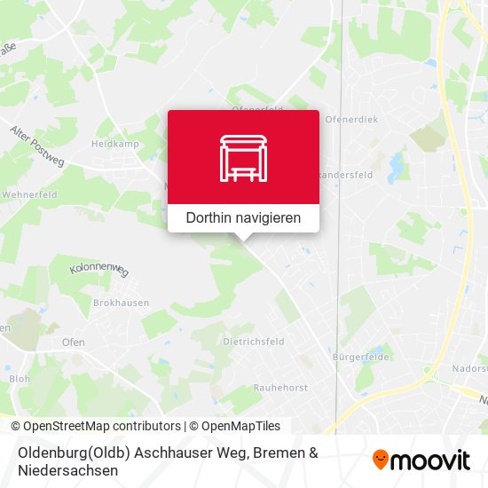 Oldenburg(Oldb) Aschhauser Weg Karte