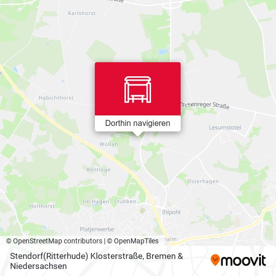 Stendorf(Ritterhude) Klosterstraße Karte