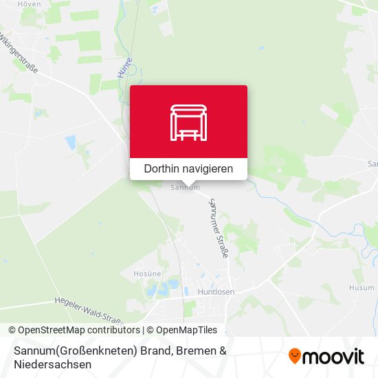 Sannum(Großenkneten) Brand Karte