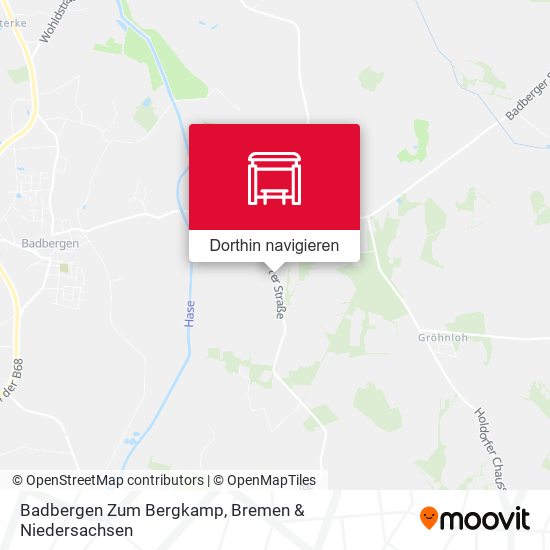 Badbergen Zum Bergkamp Karte