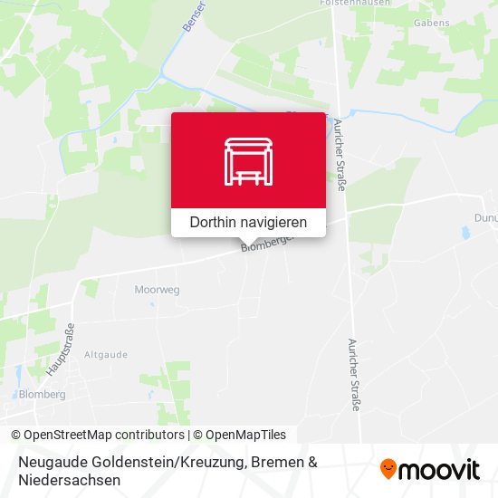 Neugaude Goldenstein/Kreuzung Karte