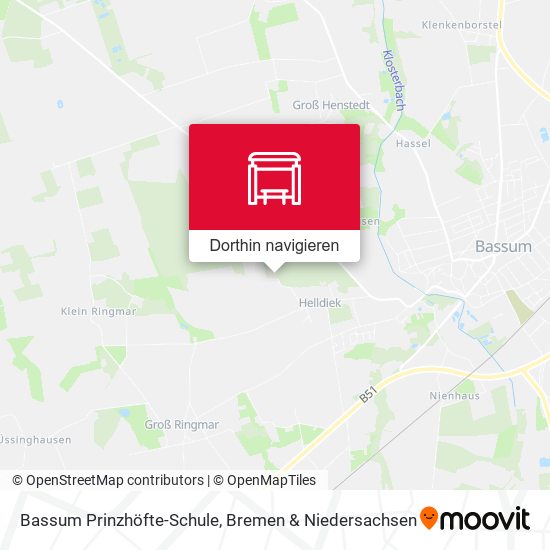 Bassum Prinzhöfte-Schule Karte