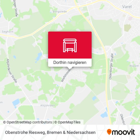 Obenstrohe Riesweg Karte