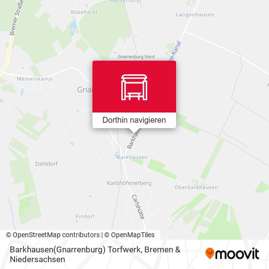 Barkhausen(Gnarrenburg) Torfwerk Karte