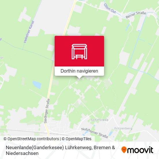 Neuenlande(Ganderkesee) Lührkenweg Karte