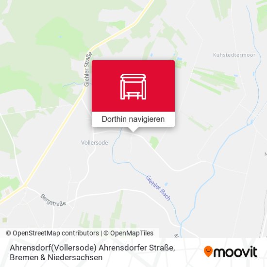 Ahrensdorf(Vollersode) Ahrensdorfer Straße Karte