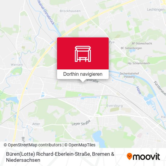 Büren(Lotte) Richard-Eberlein-Straße Karte