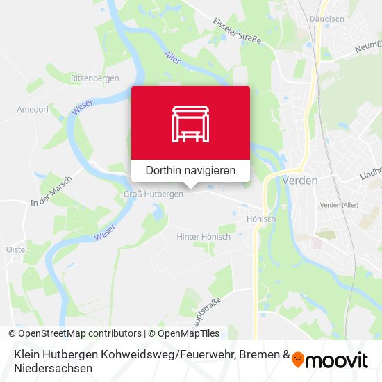 Klein Hutbergen Kohweidsweg / Feuerwehr Karte