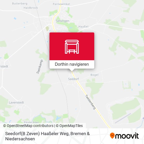 Seedorf(B Zeven) Haaßeler Weg Karte