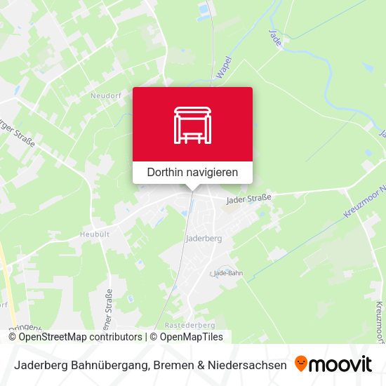 Jaderberg Bahnübergang Karte