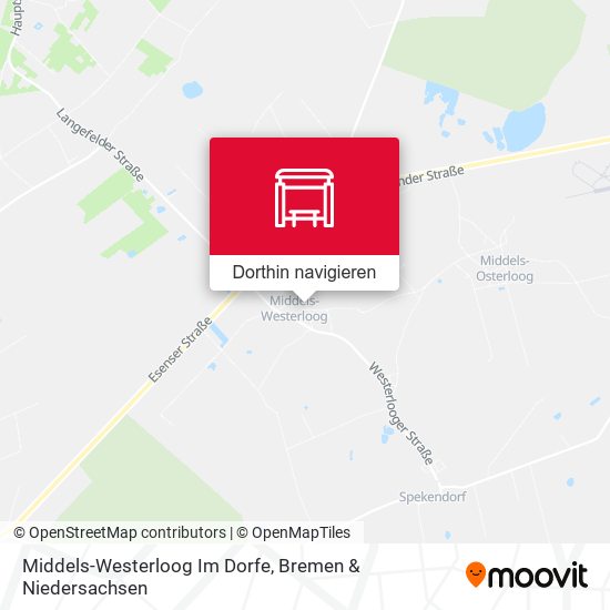Middels-Westerloog Im Dorfe Karte