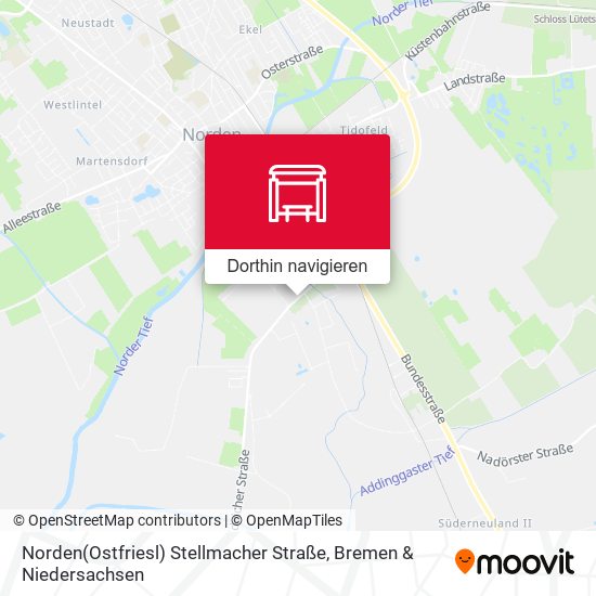 Norden(Ostfriesl) Stellmacher Straße Karte
