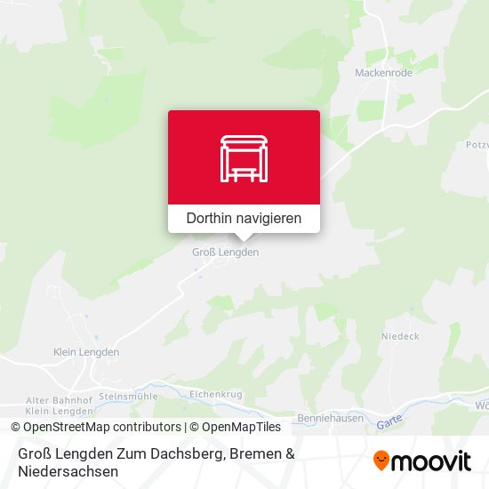Groß Lengden Zum Dachsberg Karte