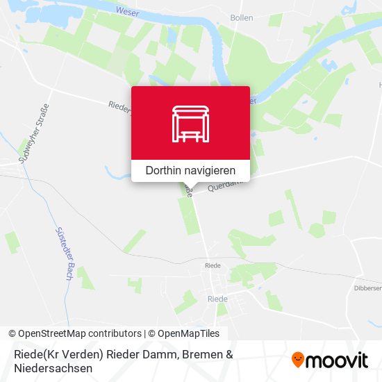 Riede(Kr Verden) Rieder Damm Karte