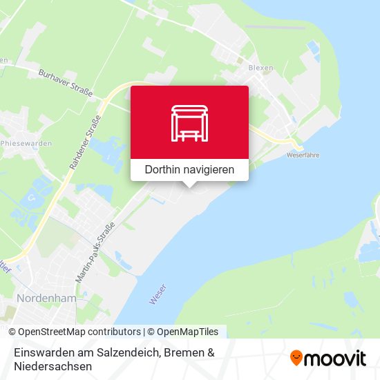 Einswarden am Salzendeich Karte
