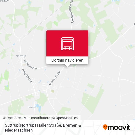 Suttrup(Nortrup) Haller Straße Karte