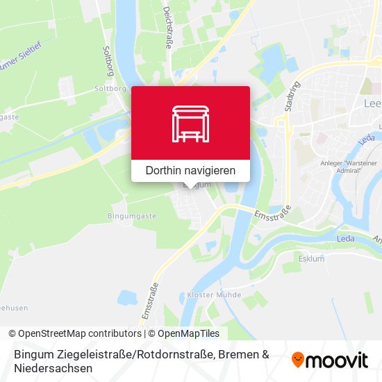 Bingum Ziegeleistraße / Rotdornstraße Karte