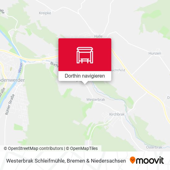 Westerbrak Schleifmühle Karte