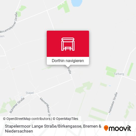 Stapelermoor Lange Straße / Birkengasse Karte