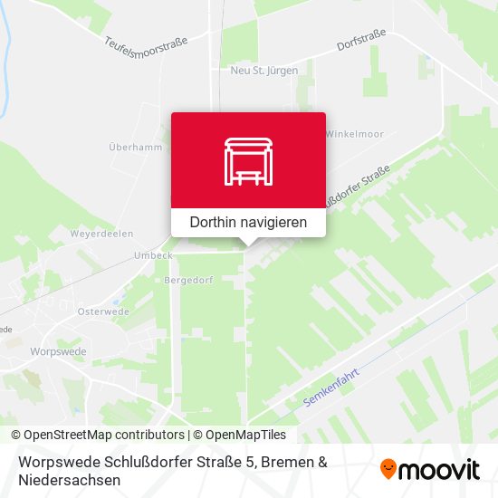 Worpswede Schlußdorfer Straße 5 Karte