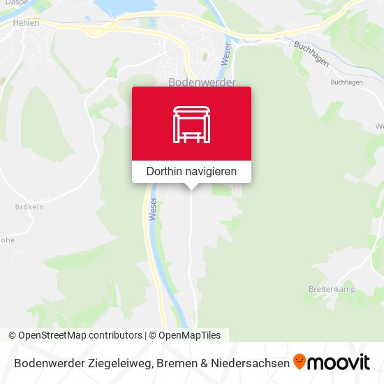 Bodenwerder Ziegeleiweg Karte