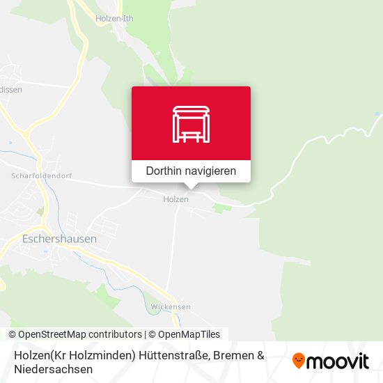 Holzen(Kr Holzminden) Hüttenstraße Karte