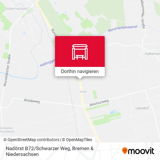 Nadörst B72/Schwarzer Weg Karte