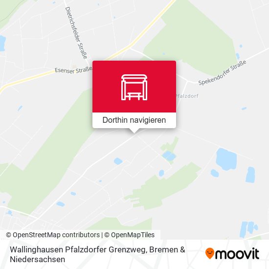 Wallinghausen Pfalzdorfer Grenzweg Karte