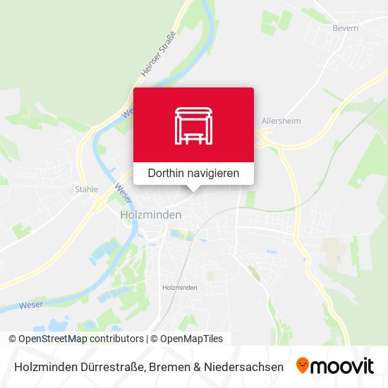 Holzminden Dürrestraße Karte