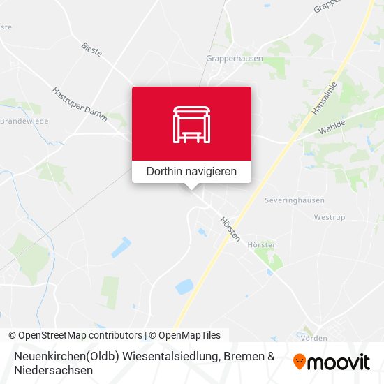 Neuenkirchen(Oldb) Wiesentalsiedlung Karte