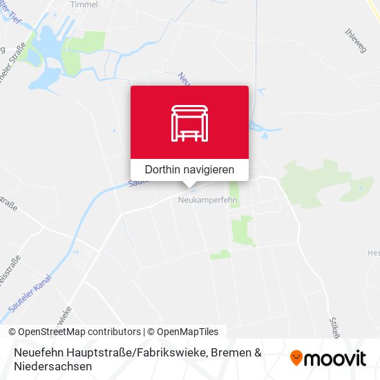 Neuefehn Hauptstraße / Fabrikswieke Karte