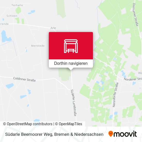 Südarle Beemoorer Weg Karte