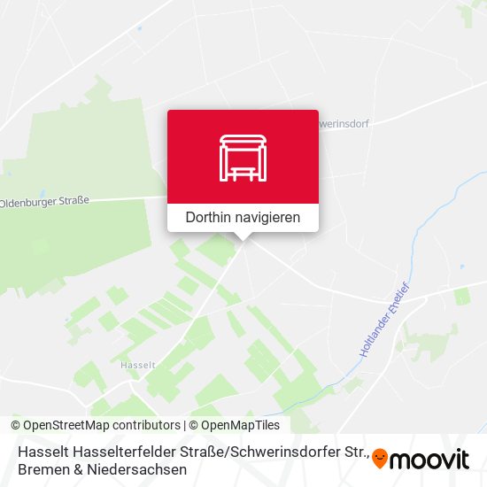Hasselt Hasselterfelder Straße / Schwerinsdorfer Str. Karte