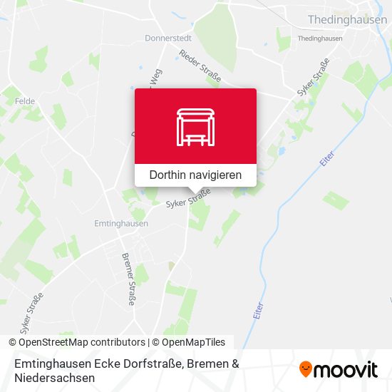 Emtinghausen Ecke Dorfstraße Karte