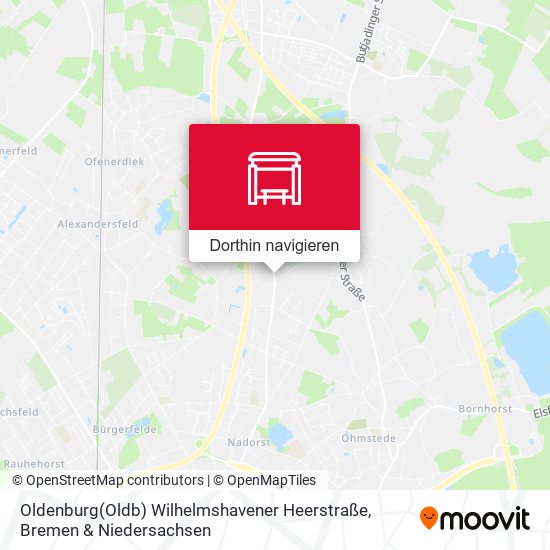 Oldenburg(Oldb) Wilhelmshavener Heerstraße Karte