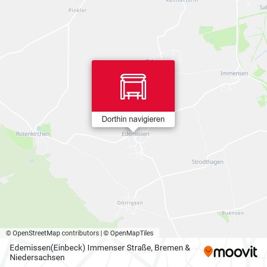 Edemissen(Einbeck) Immenser Straße Karte
