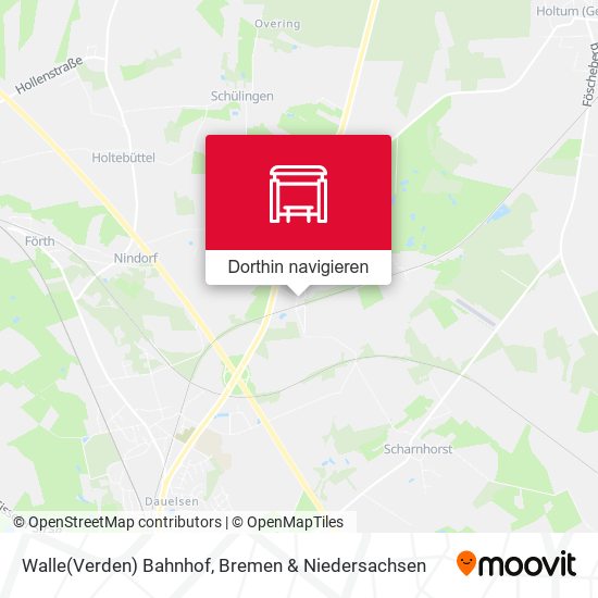 Walle(Verden) Bahnhof Karte