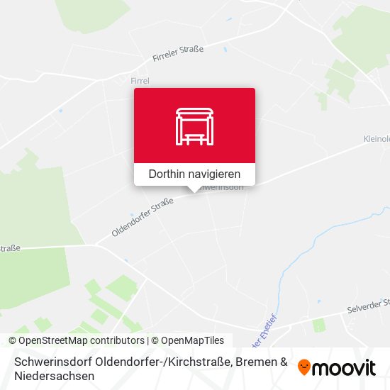 Schwerinsdorf Oldendorfer- / Kirchstraße Karte