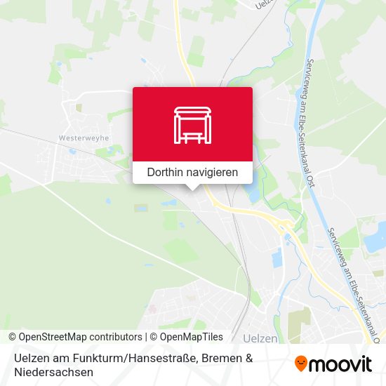 Uelzen am Funkturm/Hansestraße Karte