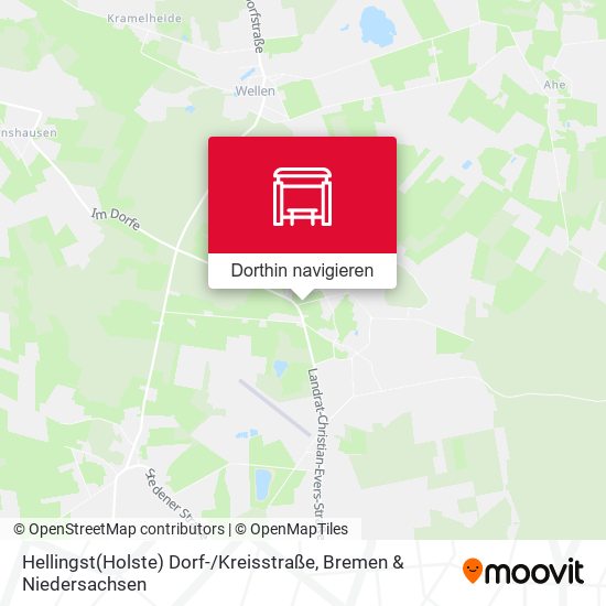 Hellingst(Holste) Dorf- / Kreisstraße Karte