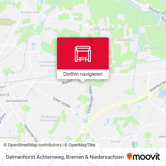 Delmenhorst Achternweg Karte