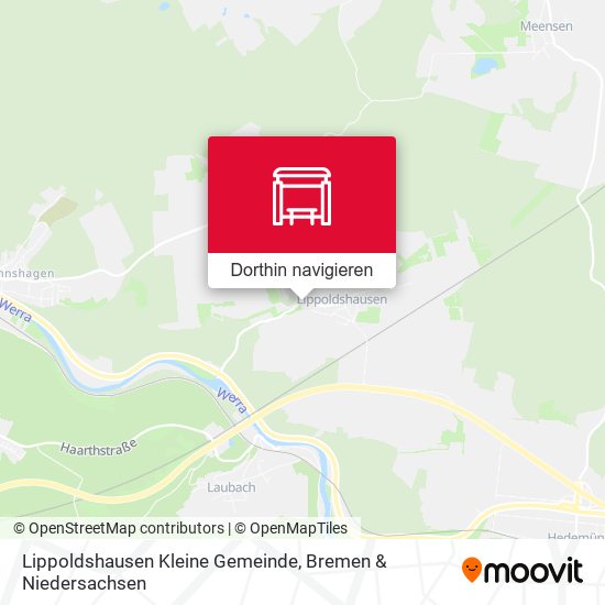 Lippoldshausen Kleine Gemeinde Karte