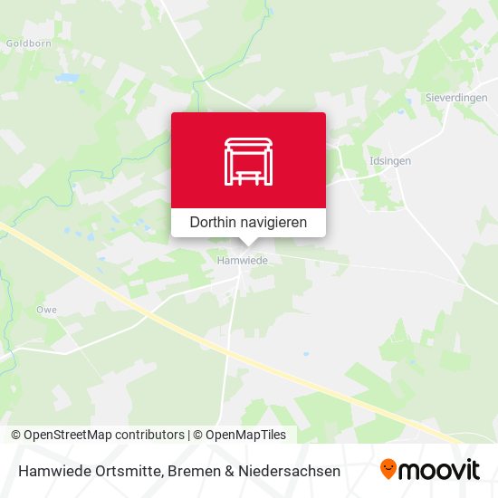 Hamwiede Ortsmitte Karte
