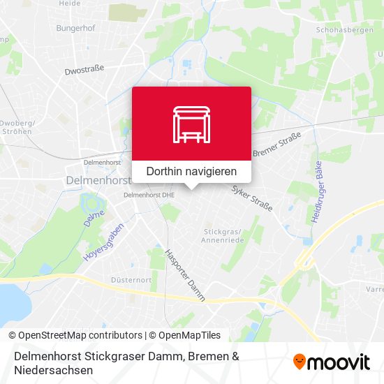 Delmenhorst Stickgraser Damm Karte