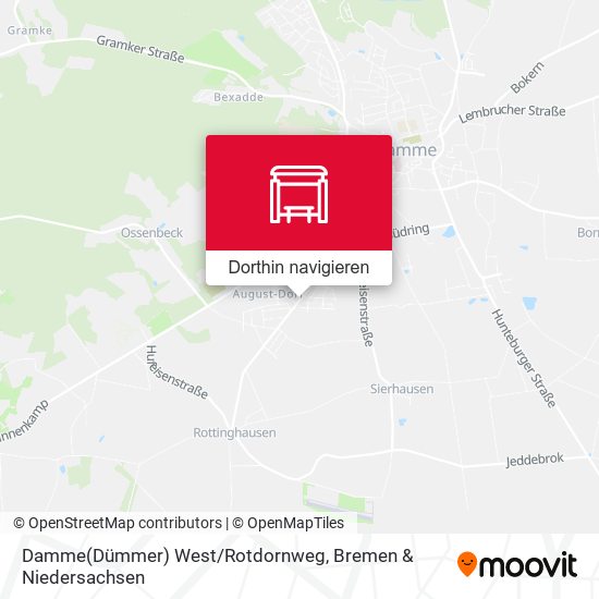 Damme(Dümmer) West/Rotdornweg Karte