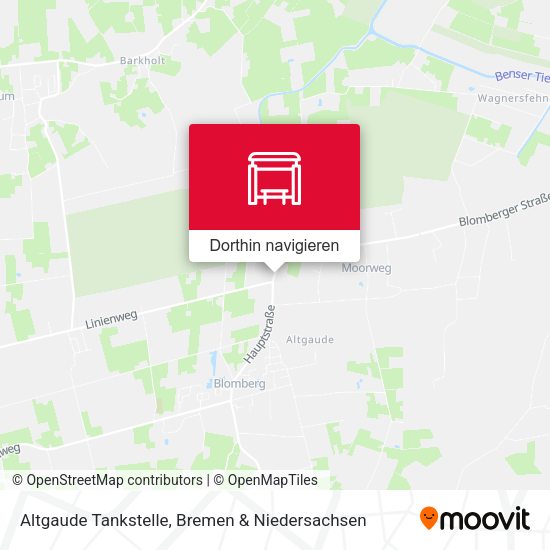 Altgaude Tankstelle Karte