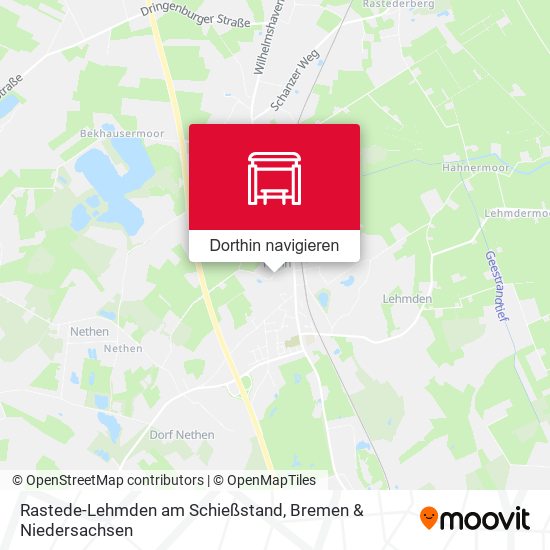 Rastede-Lehmden am Schießstand Karte