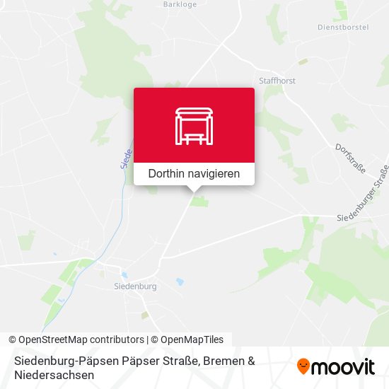 Siedenburg-Päpsen Päpser Straße Karte