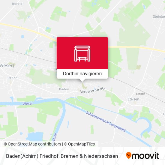 Baden(Achim) Friedhof Karte